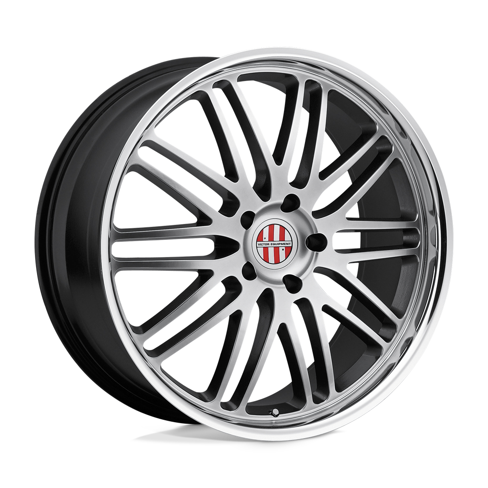 Victor Equipment LEMANS 18X9.5 49 5X130/5X130 HYPER SILVER W/ MIRROR CUT LIP