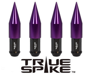 TRUE SPIKE Lug Nut Cap Aluminum -Spike 2 25mm Width 73mm Height Tip (4pc Set) LGC025