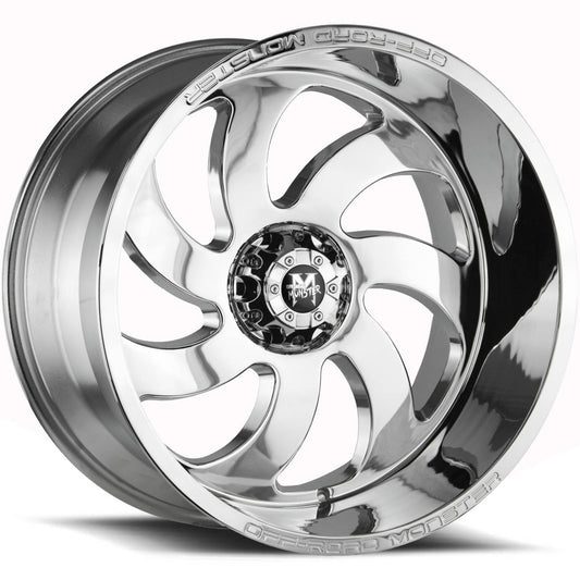 Off-Road Monster M07 22x12 -44 6x139.7 (6x5.5) Chrome