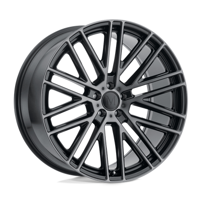 Mandrus MASCHE 18X8.5 25 5X112/5X112 SEMI GLOSS BLACK W/ MIRROR CUT FACE