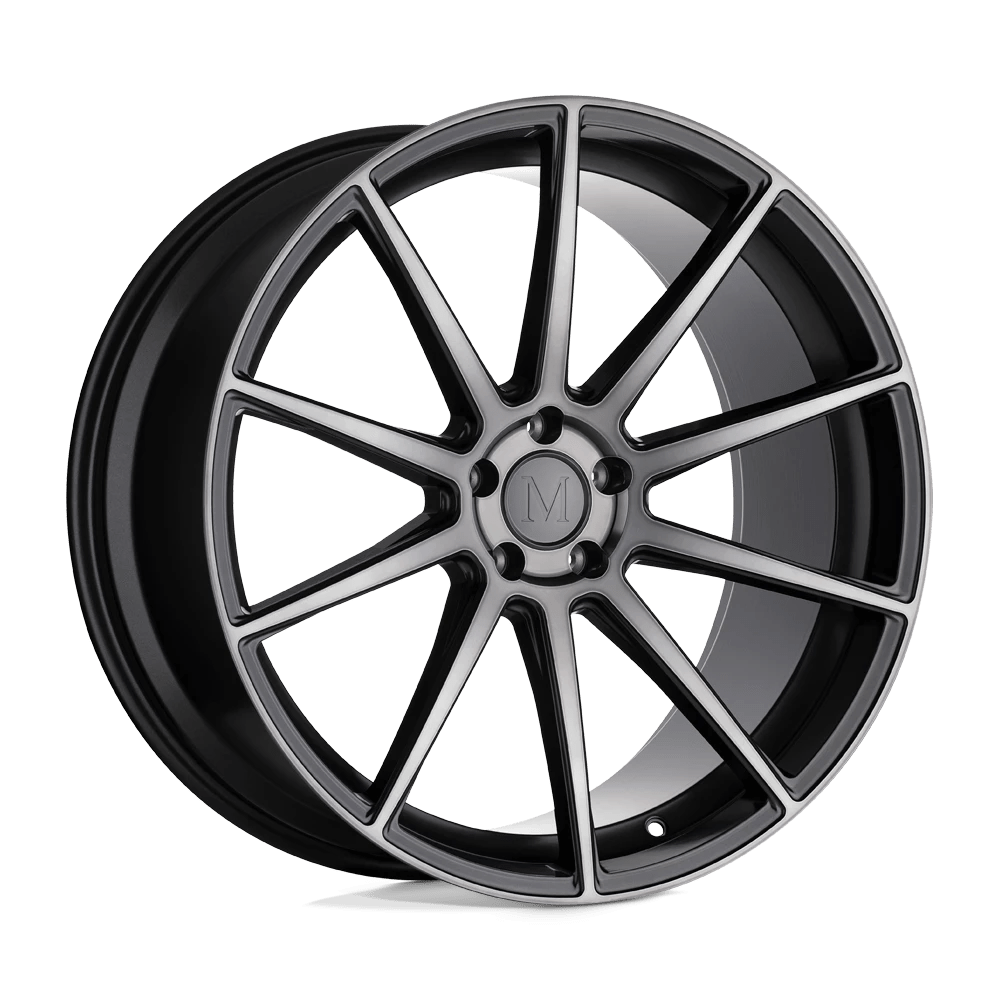 Mandrus KLASS 20X10 25 5X112/5X112 GLOSS GUNMETAL W/ MACHINED TINTED FACE