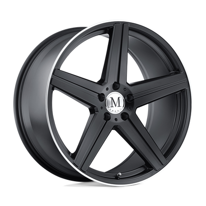 Mandrus ESTRELLA 17X8 25 5X112/5X112 MATTE BLACK W/ MACHINED LIP