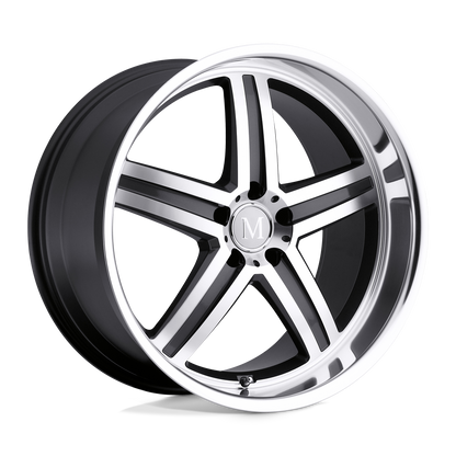 Mandrus MANNHEIM 18X9.5 35 5X112/5X112 GUNMETAL W/ MIRROR CUT FACE & LIP