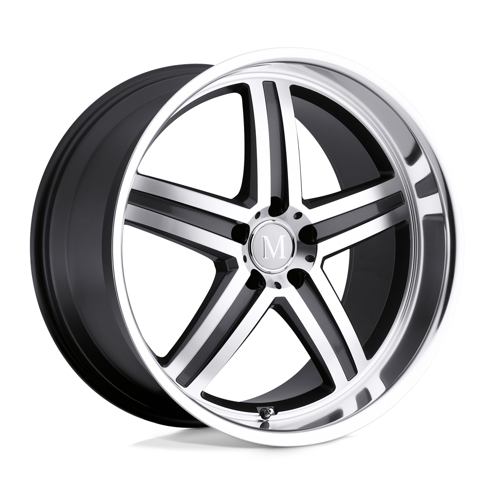 Mandrus MANNHEIM 17X8 32 5X112/5X112 GUNMETAL W/ MIRROR CUT FACE & LIP