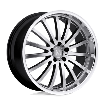 Mandrus MILLENIUM 19X9.5 35 5X112/5X112 HYPER SILVER W/ MIRROR CUT LIP
