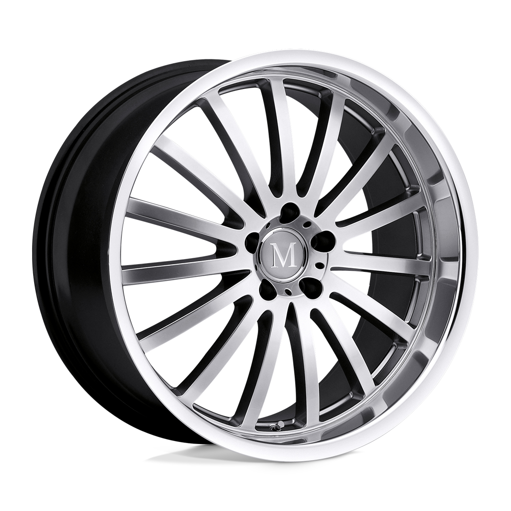 Mandrus MILLENIUM 18X9.5 25 5X112/5X112 HYPER SILVER W/ MIRROR CUT LIP