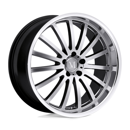 Mandrus MILLENIUM 18X9.5 53 5X112/5X112 HYPER SILVER W/ MIRROR CUT LIP