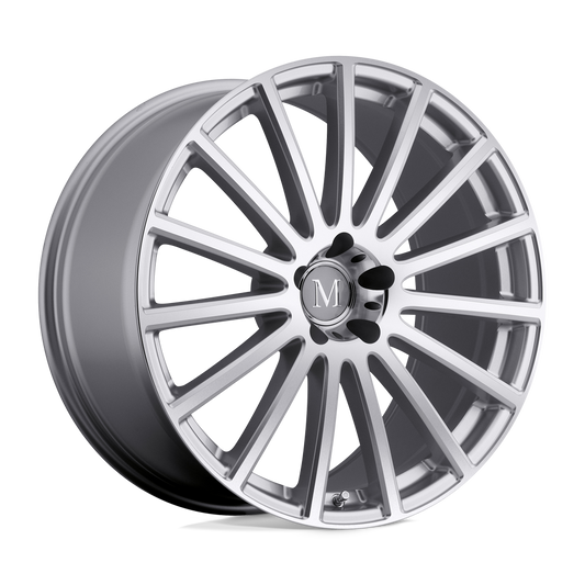 MANDRUS ROTEC 18X8.5 43 5X112 SILVER W/ MIRROR CUT FACE