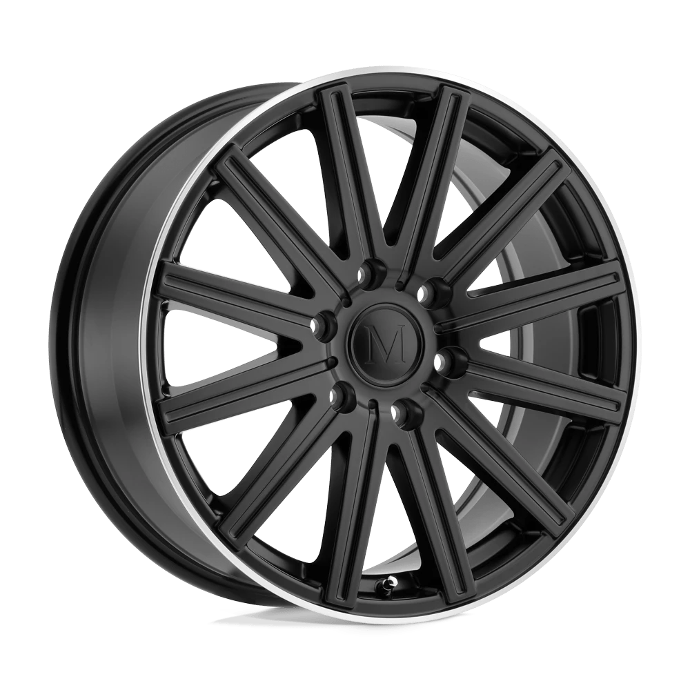Mandrus STARK 17X7.5 52 6X130/6X130 MATTE BLACK W/ MACHINED LIP