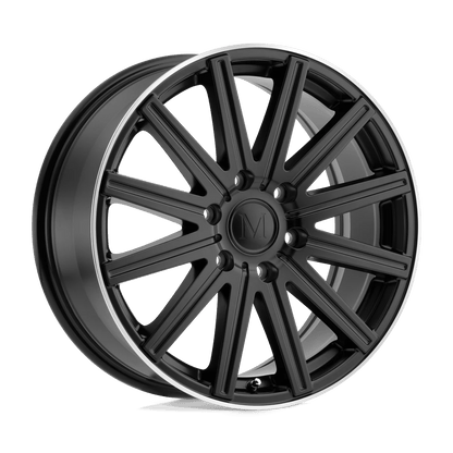 Mandrus STARK 17X7.5 52 6X130/6X130 MATTE BLACK W/ MACHINED LIP
