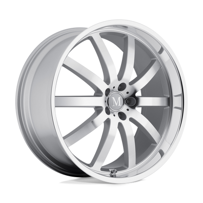 Mandrus WILHELM 17X8 25 5X112/5X112 SILVER W/ MIRROR CUT FACE & LIP