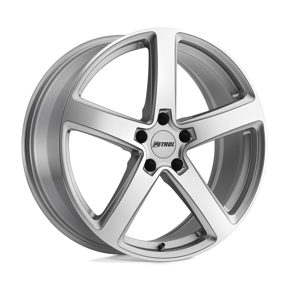 Petrol P2A 18X8 32 5X112/5X112 SILVER W/ MACHINED CUT FACE