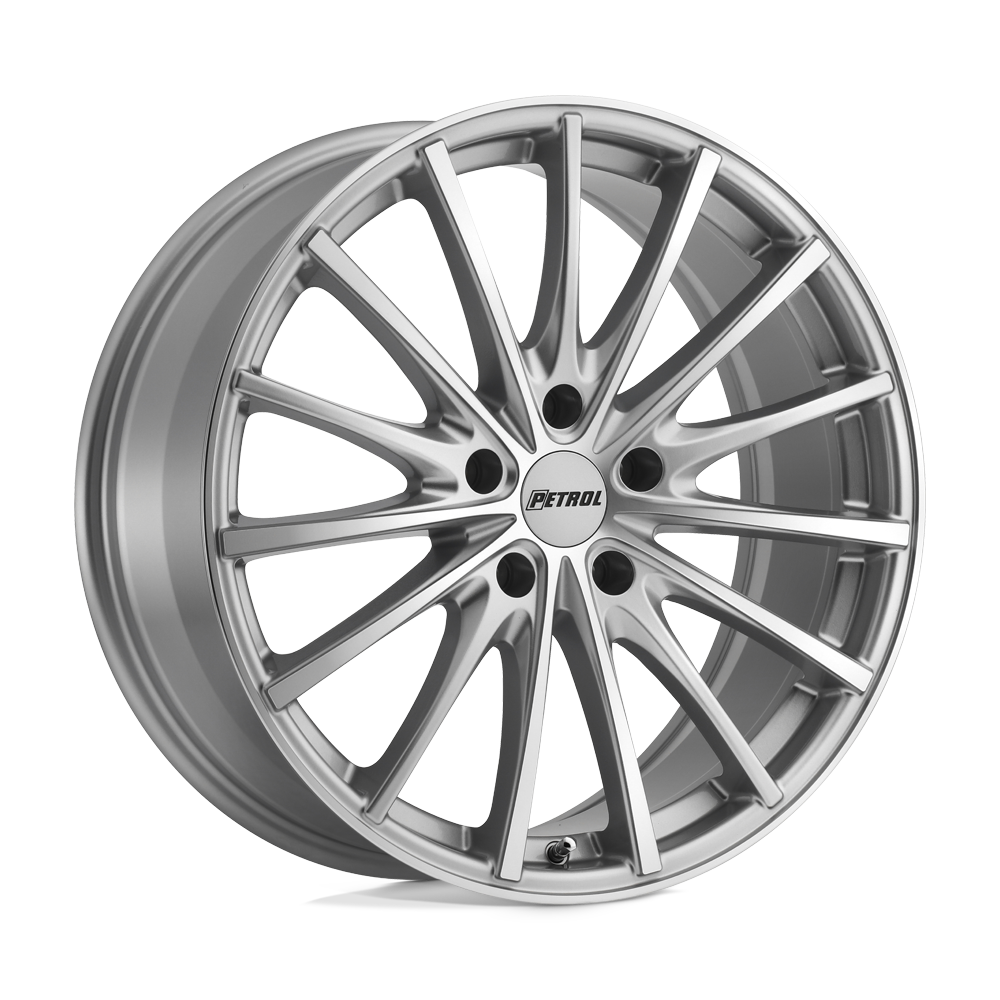 Petrol P3A 17X8 40 5X114.3/5X4.5 SILVER W/ MACHINED CUT FACE