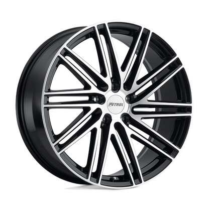 Petrol P1C 18X8 40 5X110/5X110 GLOSS BLACK W/ MACHINED FACE