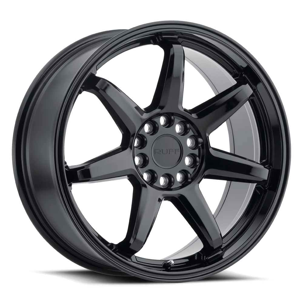 RUFF SHIFT 17X7.5 38 4X100/4X114.3 GLOSS BLACK