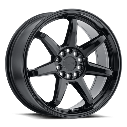 RUFF SHIFT 17X7.5 38 4X100/4X114.3 GLOSS BLACK
