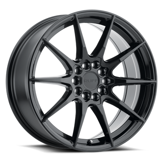 RUFF SPEEDSTER 17X7.5 38 5X108/5X114.3 GLOSS BLACK
