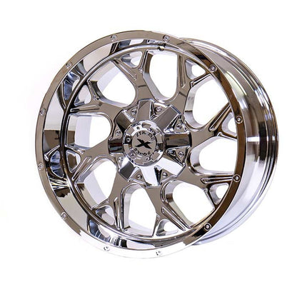 Xtreme Force Raptor 22x12 -51 8x170 Chrome (Wheel and Tire Package)