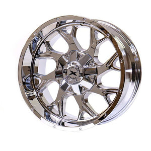 Xtreme Force Raptor 20x10 -25 5x139.7 (5x5.5) /5x150 Chrome (Wheel and Tire Package)