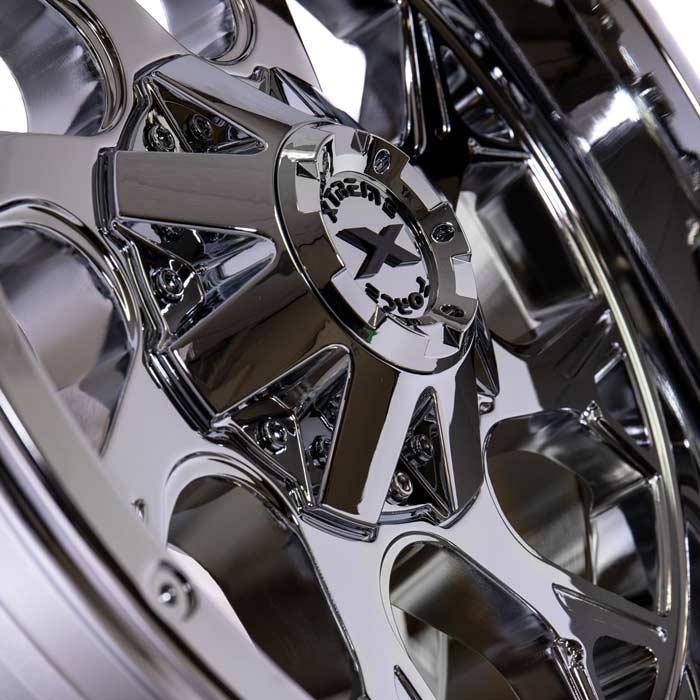 Xtreme Force Raptor 22x12 -51 8x170 Chrome (Wheel and Tire Package)