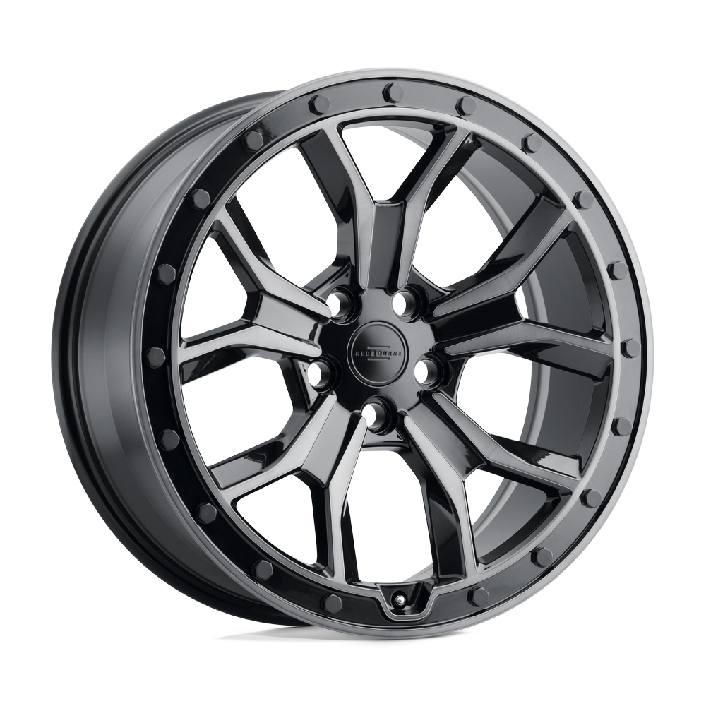 RedBourne MORLAND 18X8.5 25 5X120/5X4.72 GLOSS METALLIC W/ BLACK BRUSHED TINT FACE