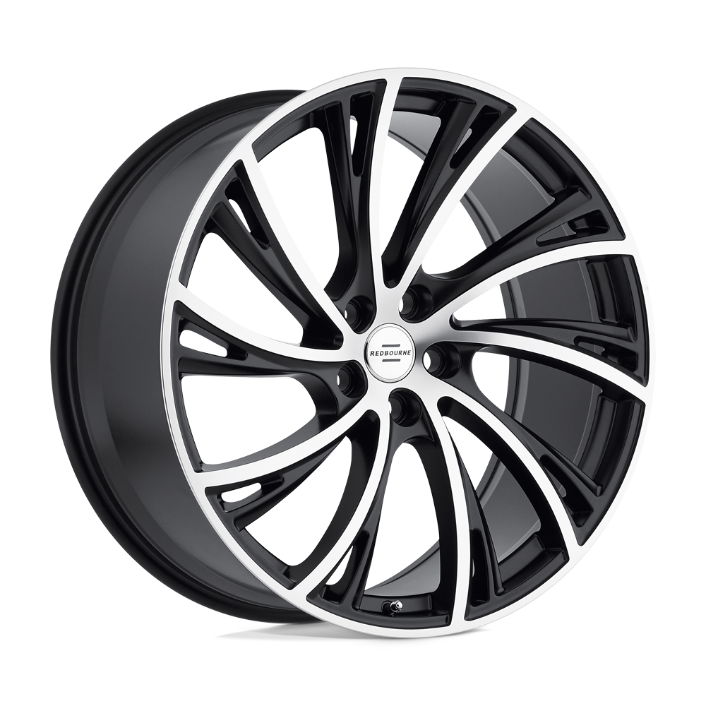 RedBourne NOBLE 20X9.5 32 5X120/5X4.72 MATTE BLACK W/ MATTE MACHINED FACE