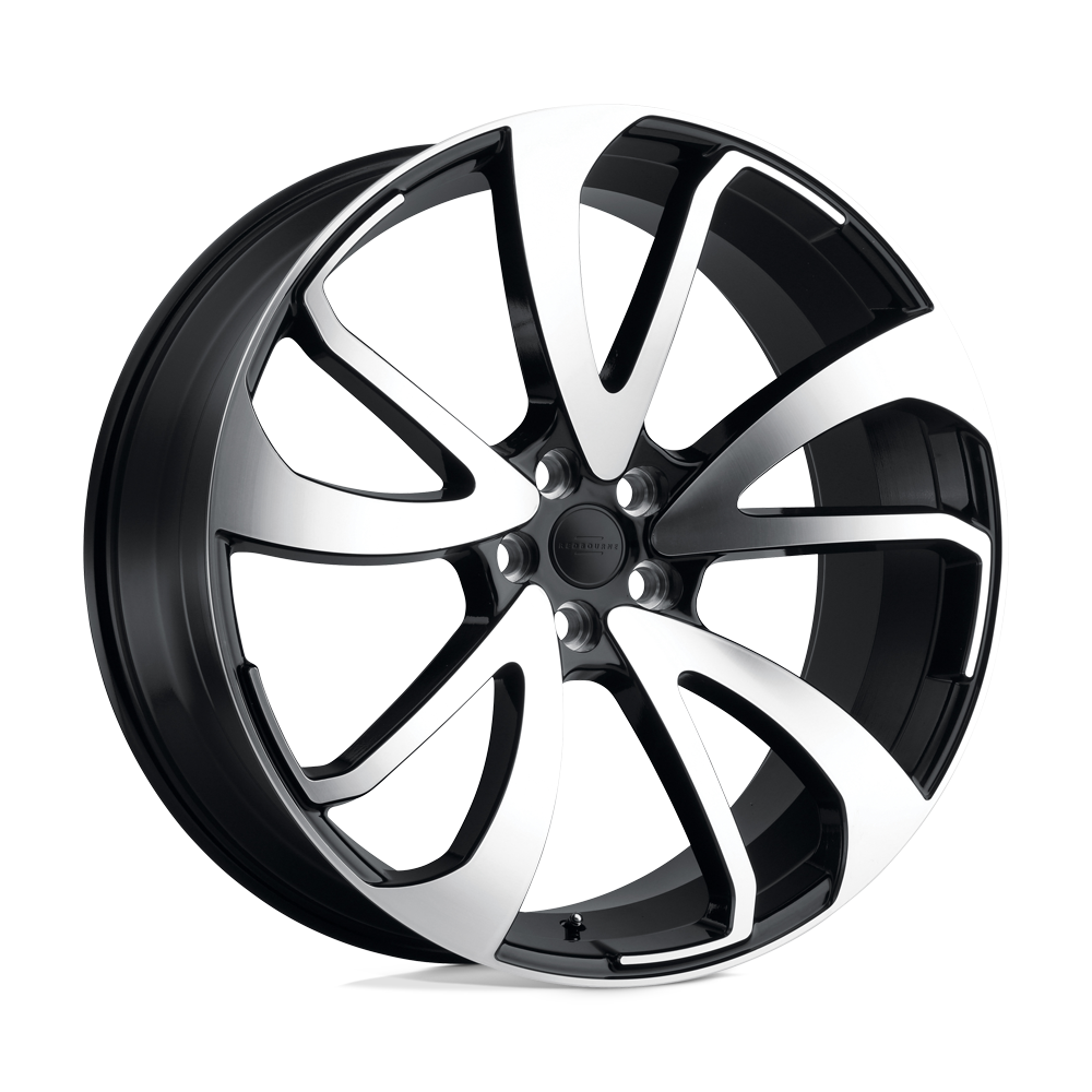 RedBourne VINCENT 22X10.5 32 5X120/5X4.72 GLOSS BLACK W/ MIRROR CUT FACE - DIRECTIONAL
