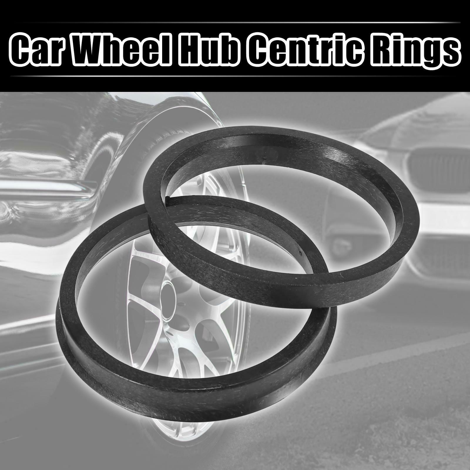 4pcs Plastic 64.1mm to 72.56mm Car Hub Centric Rings Wheel Bore Center Spacer