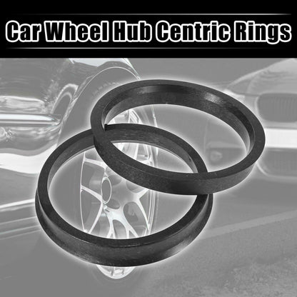 4pcs Plastic 64.1mm to 72.56mm Car Hub Centric Rings Wheel Bore Center Spacer