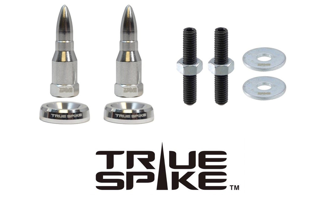 TRUE SPIKE License Plate Washer & Bullet Hardware Kit (4pc Set) LPH005/LPH006