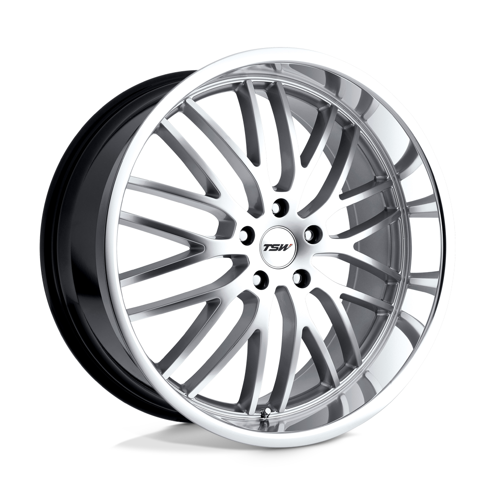TSW SNETTERTON 17X8 40 5X114.3/5X4.5 HYPER SILVER W/ MIRROR CUT LIP