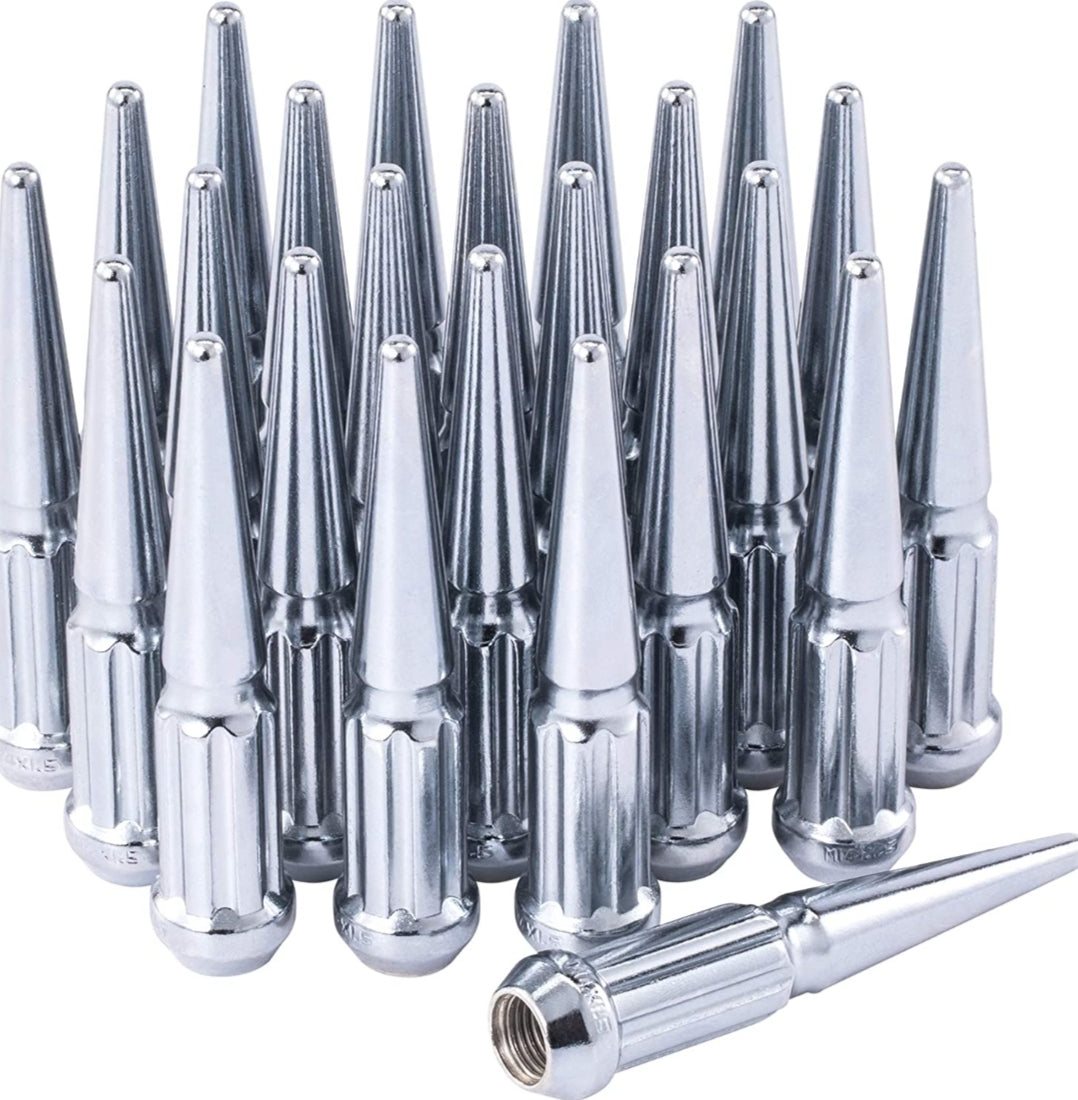 Spike Lugnuts Chrome Set