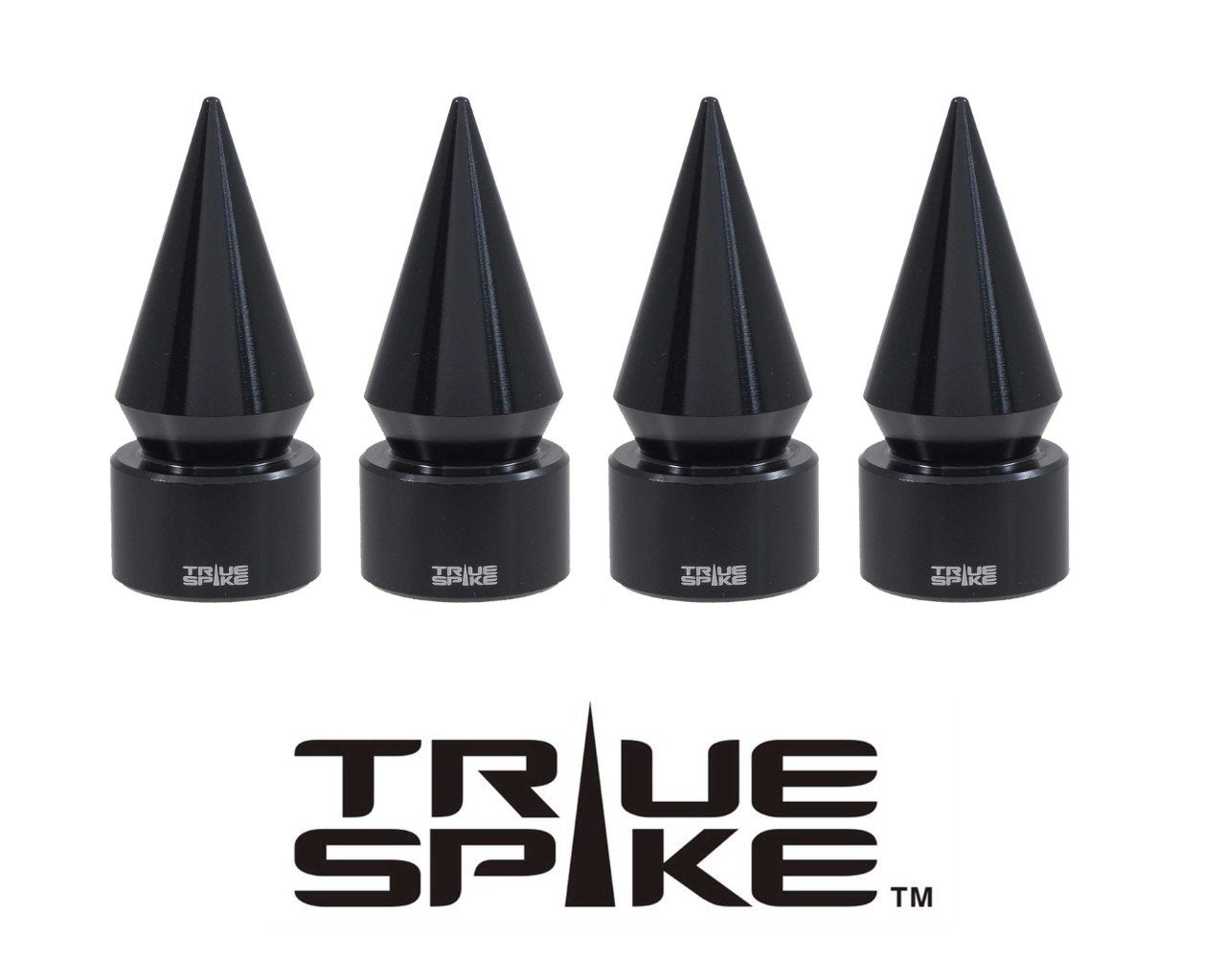 TPMS (TIRE PRESSURE MONITORING SYSTEM) SPIKE BILLET ALUMINUM AIR TIRE RIM WHEEL VALVE STEM CAP COVER KIT AVAILABLE IN MANY COLORS // PART # WVC003