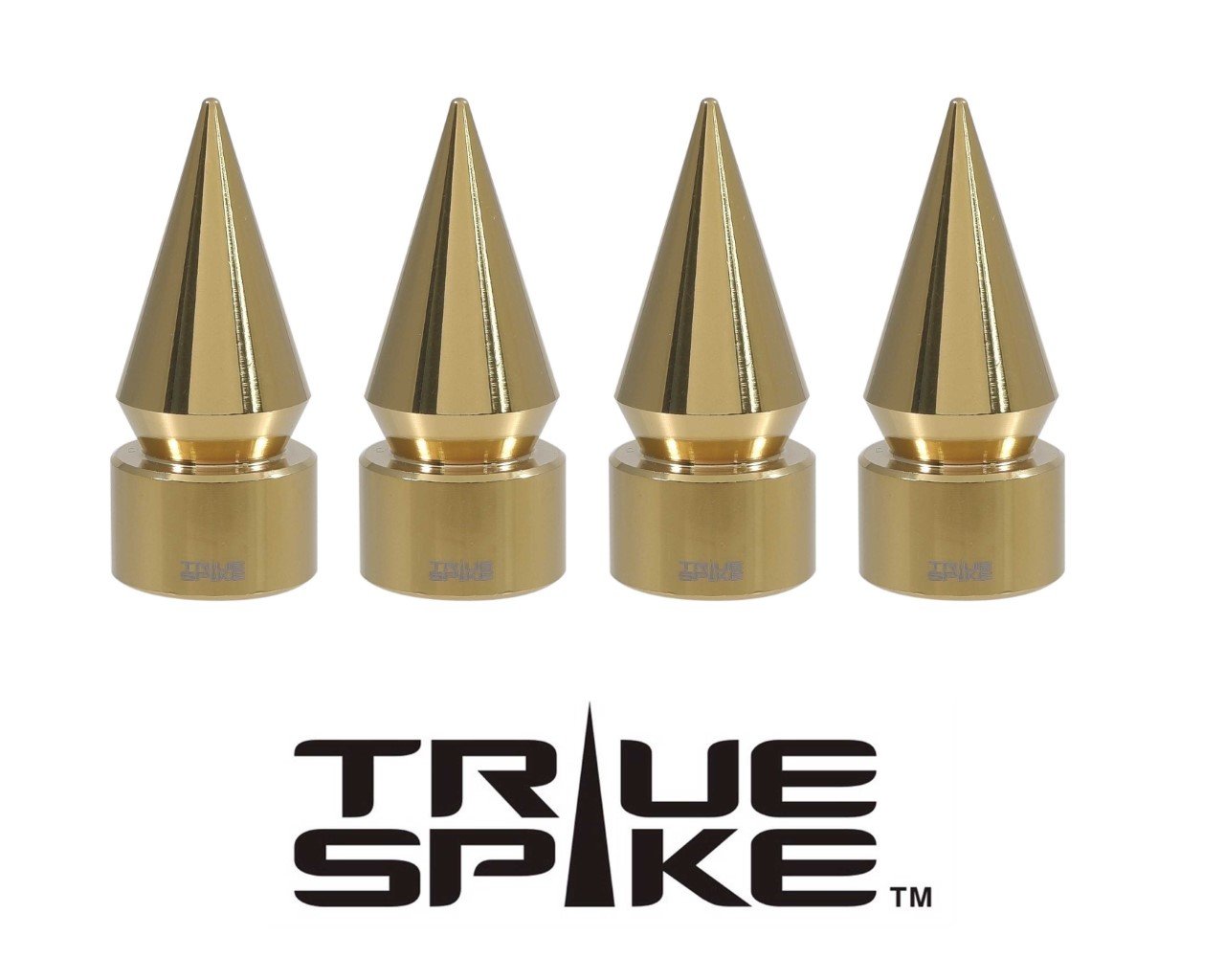 TPMS (TIRE PRESSURE MONITORING SYSTEM) SPIKE BILLET ALUMINUM AIR TIRE RIM WHEEL VALVE STEM CAP COVER KIT AVAILABLE IN MANY COLORS // PART # WVC003