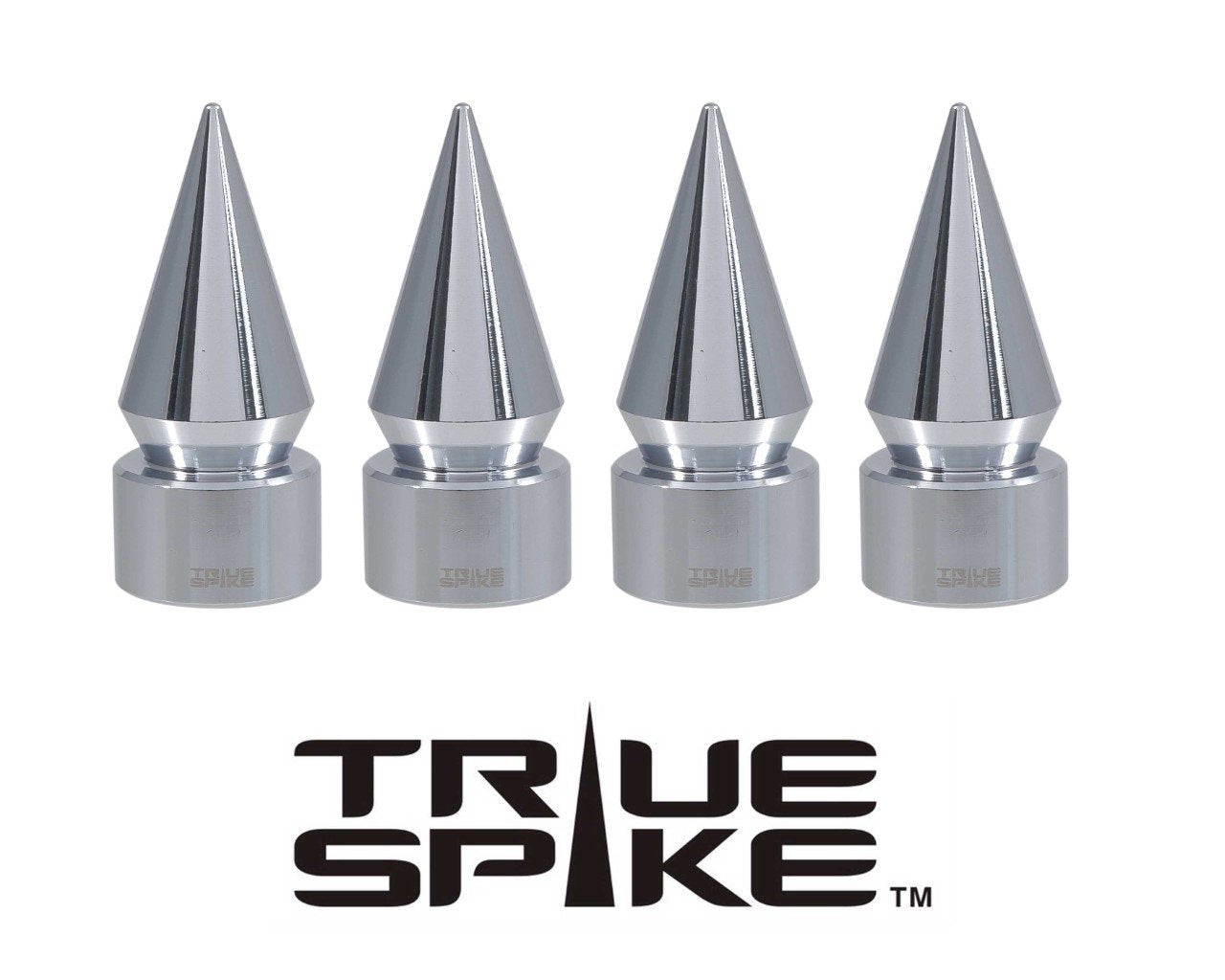 TPMS (TIRE PRESSURE MONITORING SYSTEM) SPIKE BILLET ALUMINUM AIR TIRE RIM WHEEL VALVE STEM CAP COVER KIT AVAILABLE IN MANY COLORS // PART # WVC003
