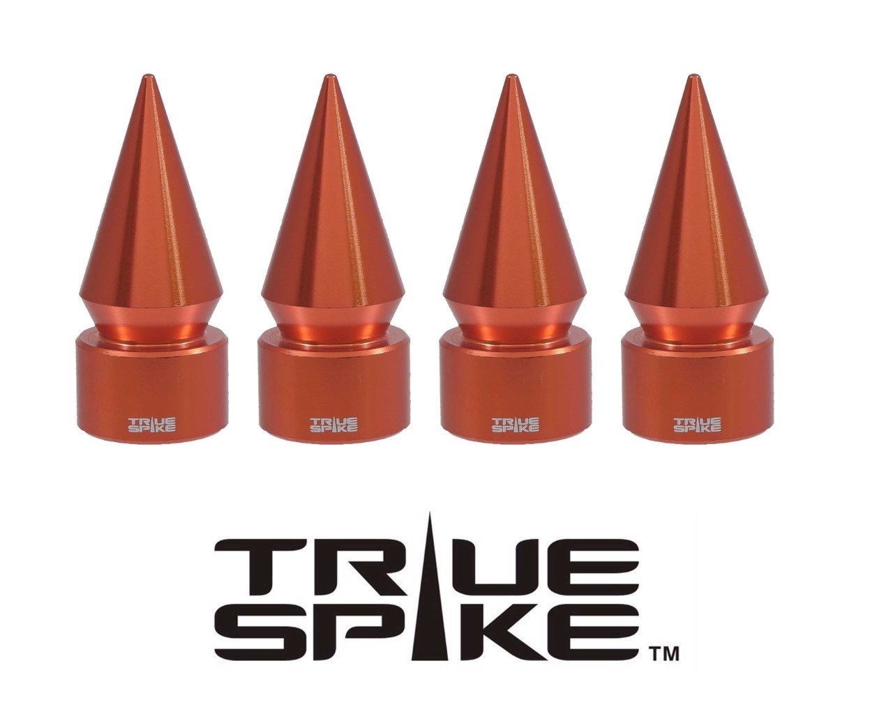 TPMS (TIRE PRESSURE MONITORING SYSTEM) SPIKE BILLET ALUMINUM AIR TIRE RIM WHEEL VALVE STEM CAP COVER KIT AVAILABLE IN MANY COLORS // PART # WVC003