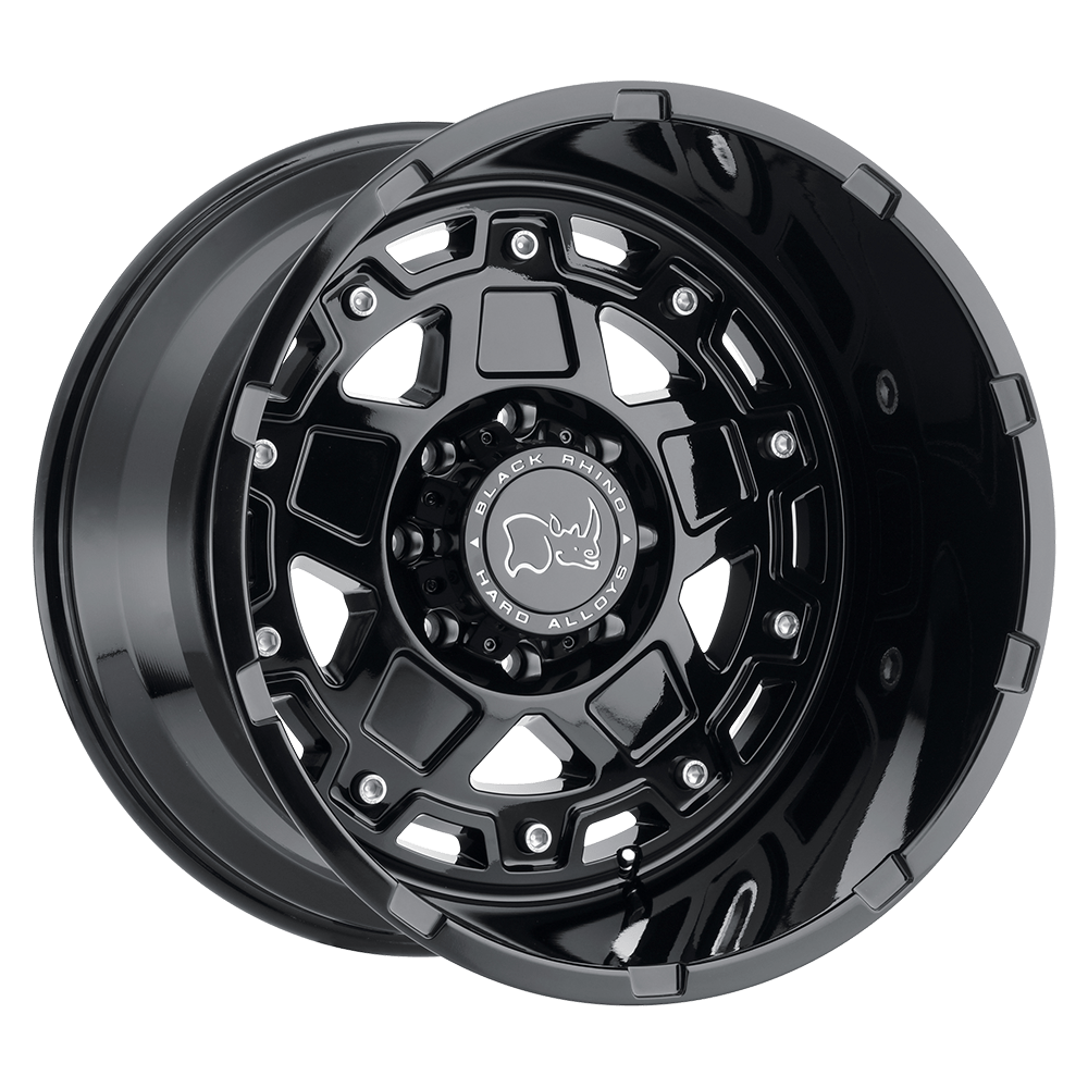 BLACK RHINO COMBAT 17X9.5 -18 8X180/8X7.1 GLOSS BLACK