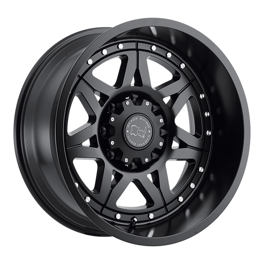 BLACK RHINO HAMMER 18X9 -12 8X180/8X7.1 MATTE BLACK