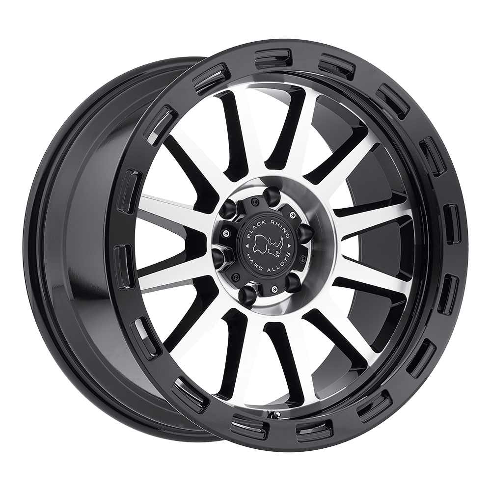 BLACK RHINO REVOLUTION 20X10 -12 6X139.7 MATTE BLACK W/ MATTE MACHINE LIP EDGE