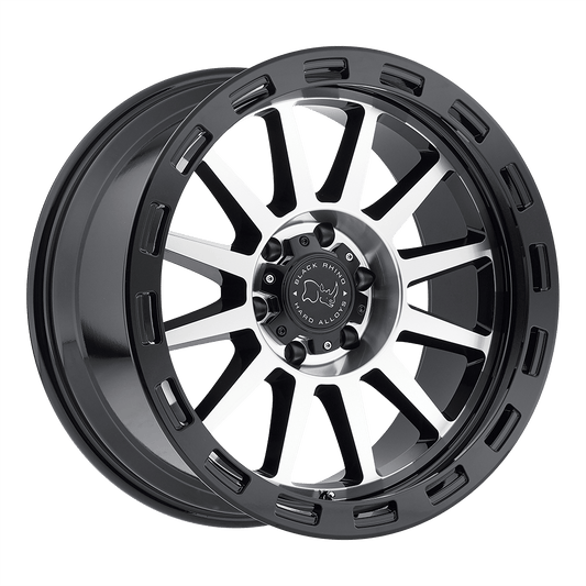 BLACK RHINO REVOLUTION 20X10 -12 6X139.7 MATTE BLACK W/ MATTE MACHINE LIP EDGE