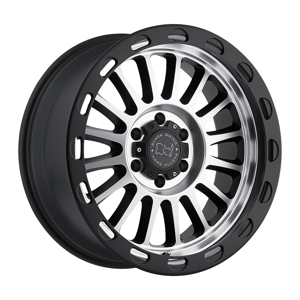 BLACK RHINO TAUPO 18X9 -12 8X165.1 MATTE BLACK W/ MATTE MACHINED FACE