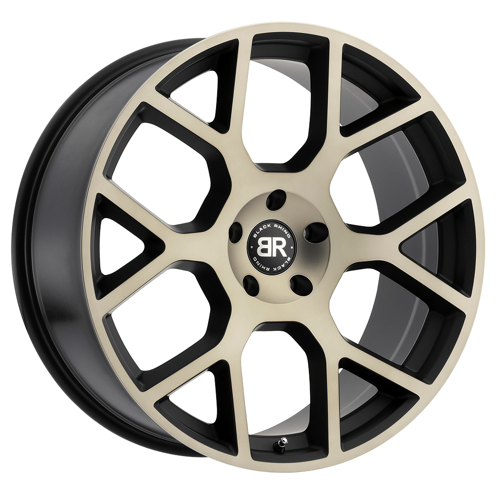 BLACK RHINO TEMBE 24X10 35 6X135 MATTE BLACK W/ MACHINED FACE & DARK MATTE TINT