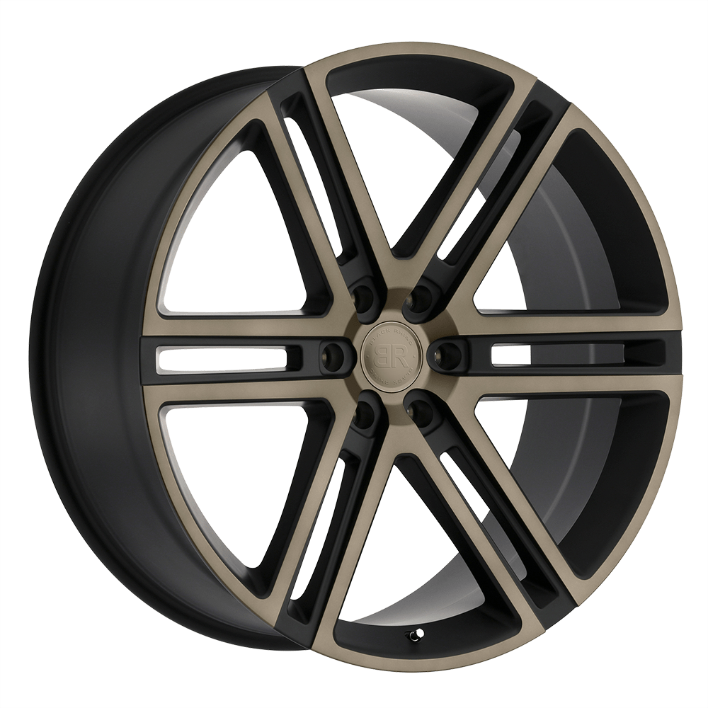BLACK RHINO TIMBVATI 22X10 20 6X139.7 MATTE BLACK W/ MACHINED FACE & DARK MATTE TINT