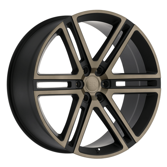 BLACK RHINO TIMBVATI 22X10 20 6X139.7 MATTE BLACK W/ MACHINED FACE & DARK MATTE TINT