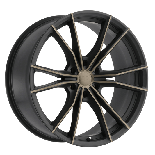 BLACK RHINO ZION 20X9 35 5X114.3 MATTE BLACK W/ MACHINED FACE & DARK MATTE TINT