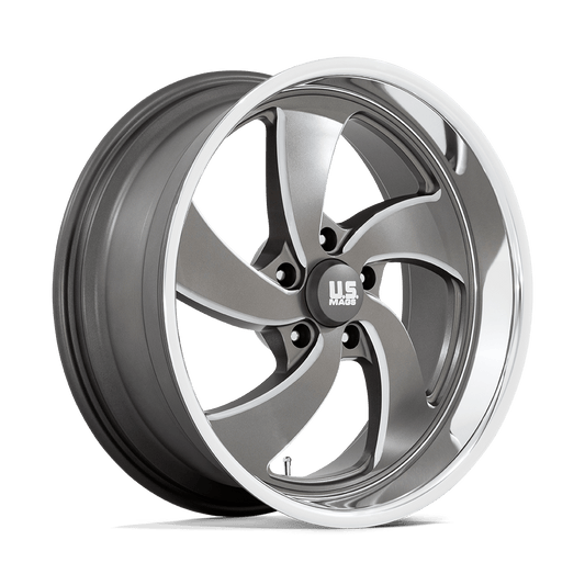 US MAG 1PC U133 DESPERADO 20X9.5 1 5X127 ANTHRACITE MILLED DIAMOND CUT MILLED