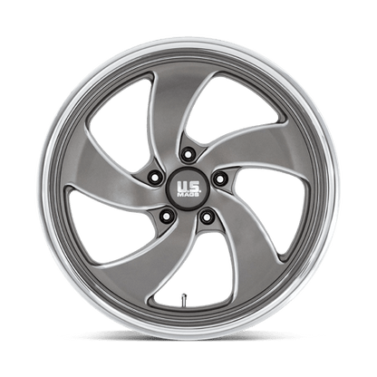 US MAG 1PC U133 DESPERADO 20X8 1 5X127 ANTHRACITE MILLED DIAMOND CUT MILLED C-BORE 78.1