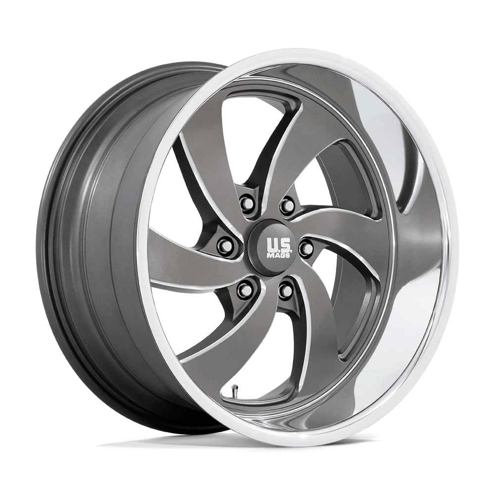 US MAG 1PC U133 DESPERADO 20X9.5 1 6X139.7 ANTHRACITE MILLED DIAMOND CUT MILLED C-BORE 90.7