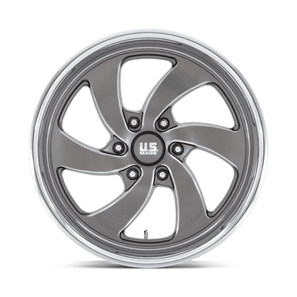 US MAG 1PC U133 DESPERADO 20X9.5 1 6X139.7 ANTHRACITE MILLED DIAMOND CUT MILLED