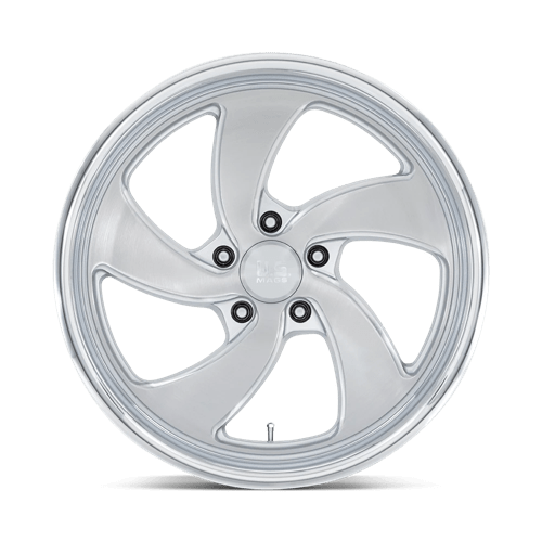 US MAG 1PC U134 DESPERADO 20X9.5 1 5X120.65 SILVER BRUSHED FACE MILLED DIAMOND CUT MILLED